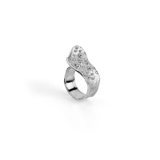 Anel 2 Luna para Mulher | Prata 925 | Topázio