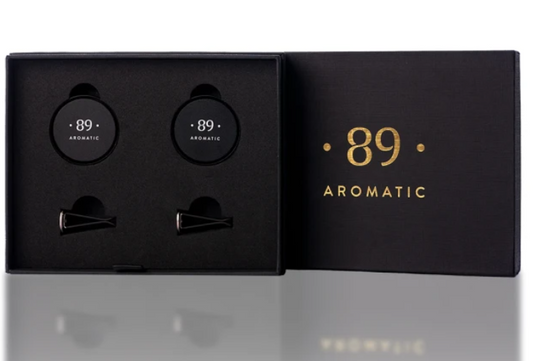 Clipes de Ventilação Purificador de Ar para Carro Premium 2 Peças Fragrância Duradoura | AROMATIC•89• | Exclusivo Portugal