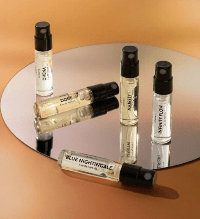 Conjunto Descoberta de Perfumes Premium (5 amostras) | AROMATIC•89• | Exclusivo Portugal