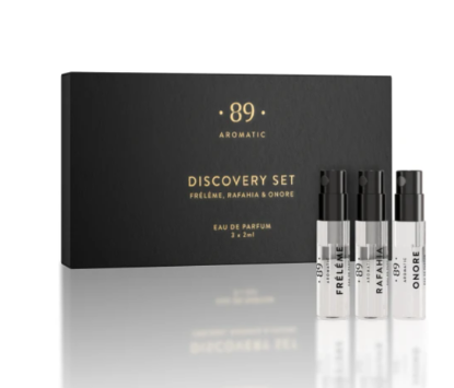 Conjunto Descoberta Perfumes "Initium" AROMATIC•89• | 3 Amostras Premium 2ml