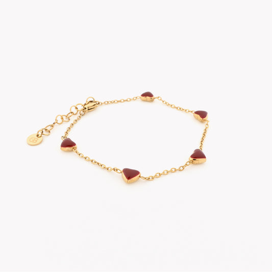 Pulseira Corações | Aço Inoxidável | Coleção Stellara