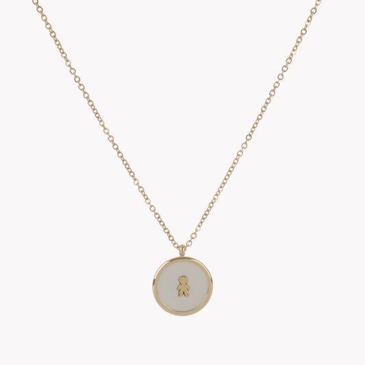 Colar Madrepérola e Menino | Aço Inoxidável | Coleção Stellara