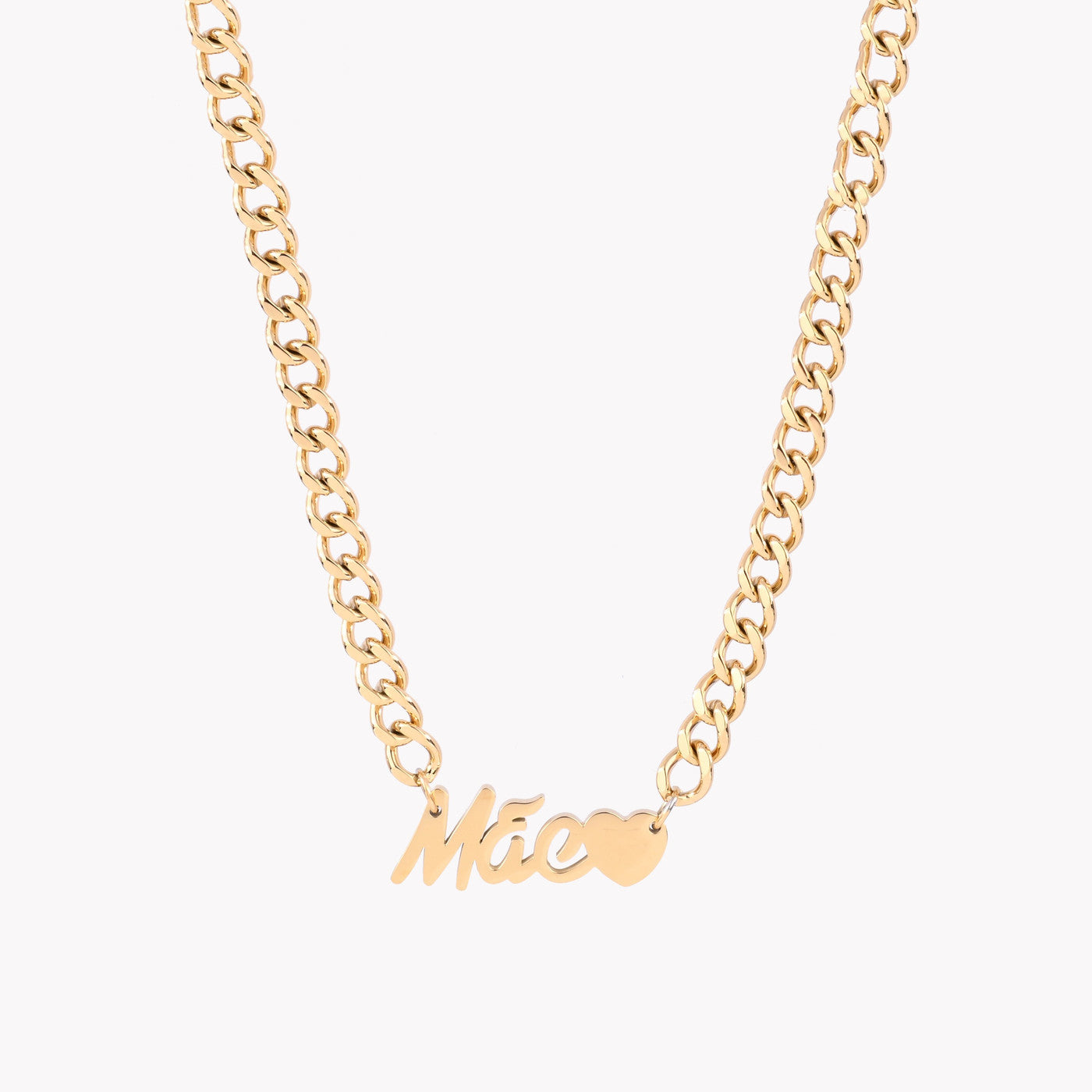 Colar Palavra Mãe | Aço Inoxidável | Coleção Stellara