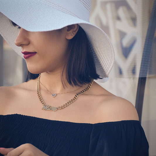 Colar Palavra Mãe | Aço Inoxidável | Coleção Stellara