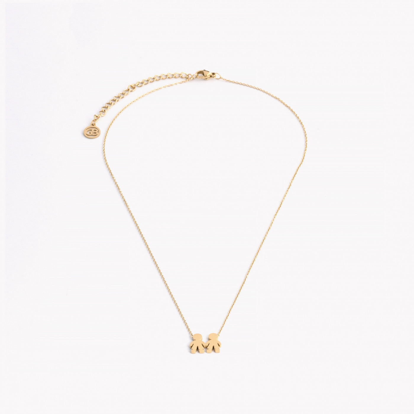 Colar Dois Meninos | Aço Inoxidável | Coleção Stellara