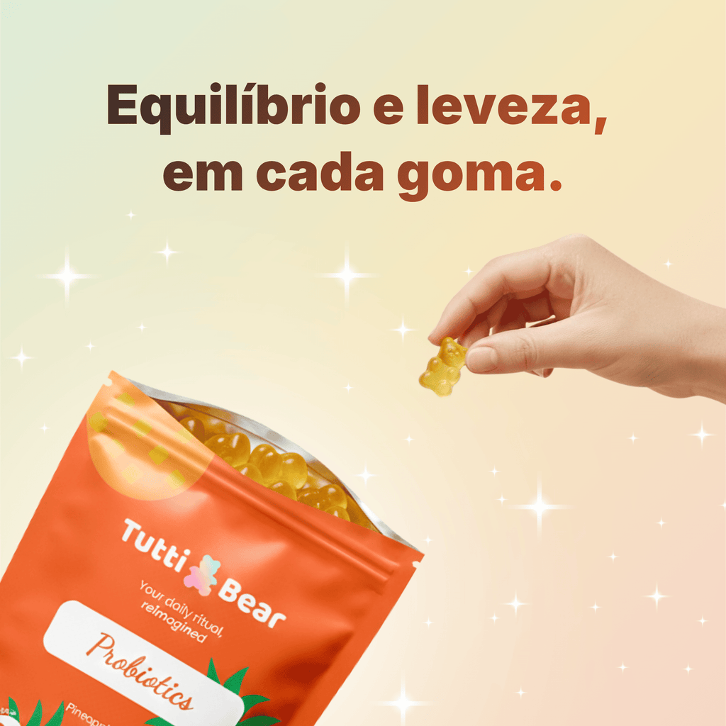 TUTTI BEAR Gomas Probióticas – Ananás | 60 Gummies