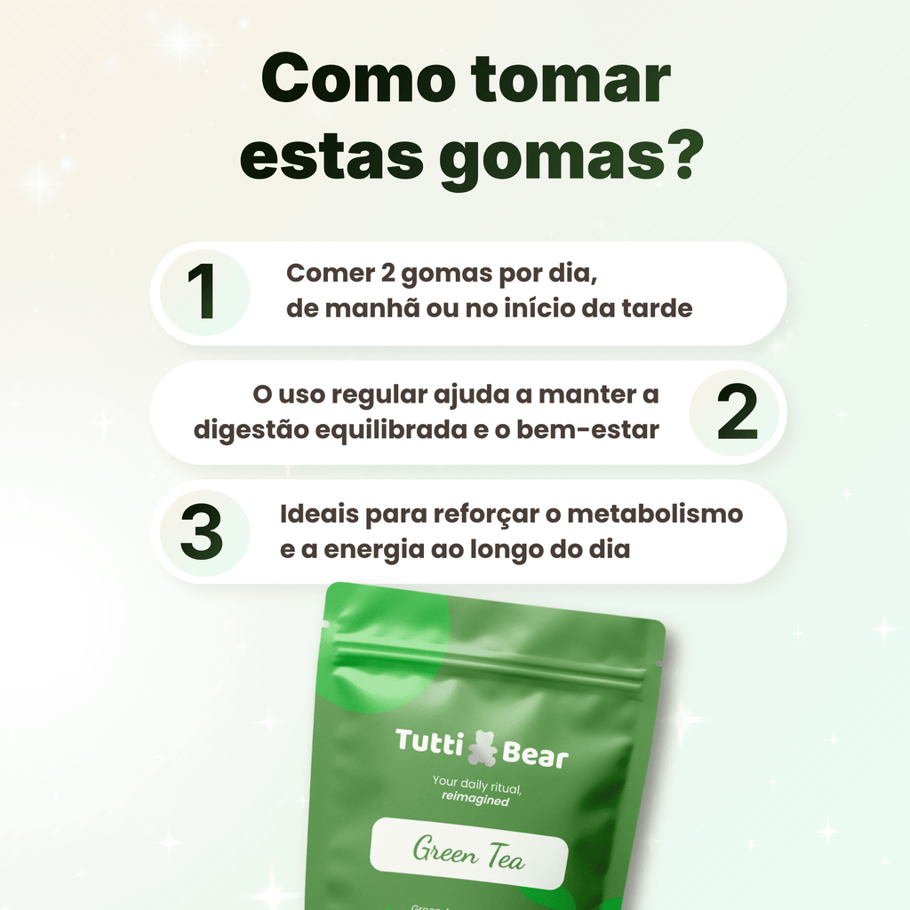 TUTTI BEAR Gomas Metabolismo Ativo – Maçã Verde | 60 Gummies