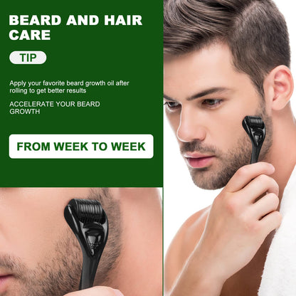 URAQT Dermaroller Microagulhas 0.5mm Titânio | Rosto e Corpo Anti-Idade | Cosmética