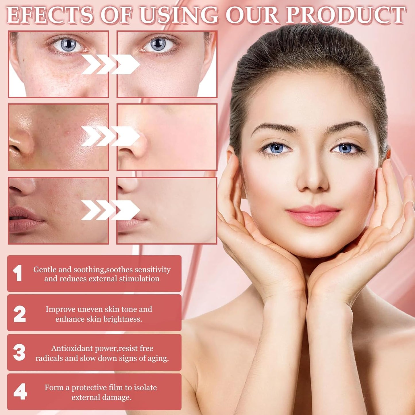 BIO COLLAGEN Máscara Profunda Overnight 4 Peças | Hidratação Anti-Rugas | Cosmética