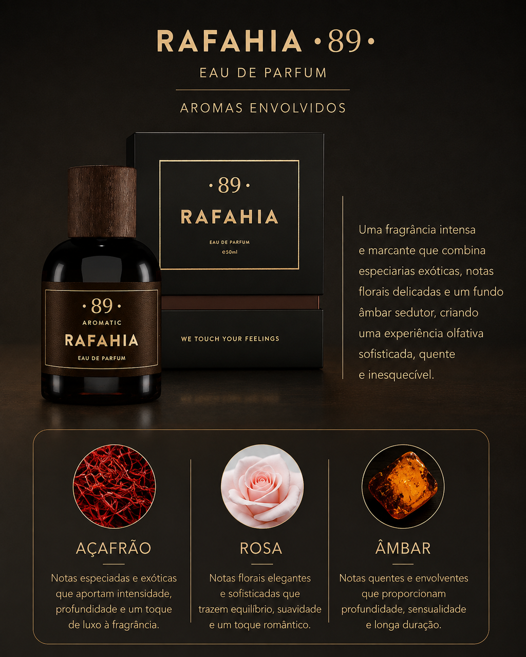 Conjunto Descoberta Perfumes "Initium" AROMATIC•89• | 3 Amostras Premium 2ml