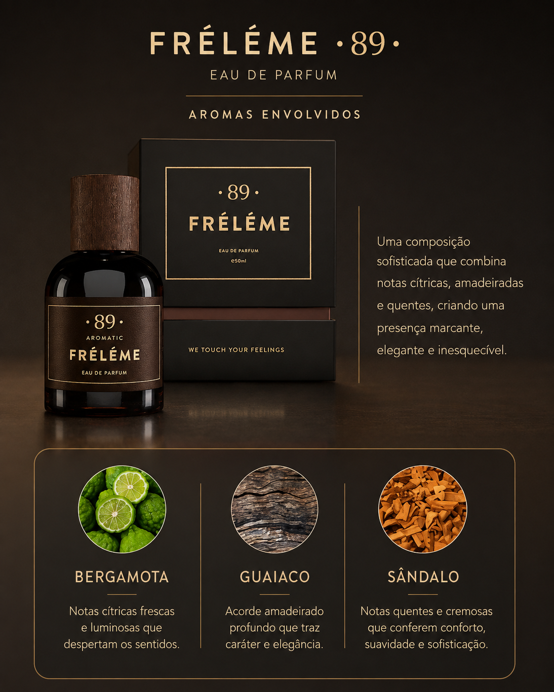 Conjunto Descoberta Perfumes "Initium" AROMATIC•89• | 3 Amostras Premium 2ml