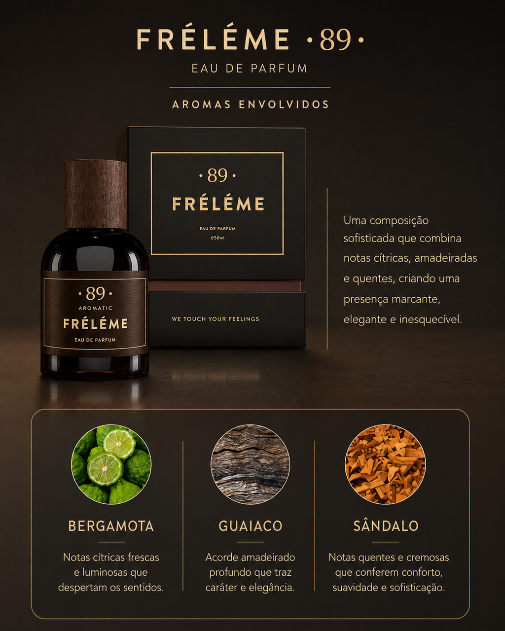 Fréléme Eau De Parfum Feminino AROMATIC•89• | 50ml Fragrância Premium