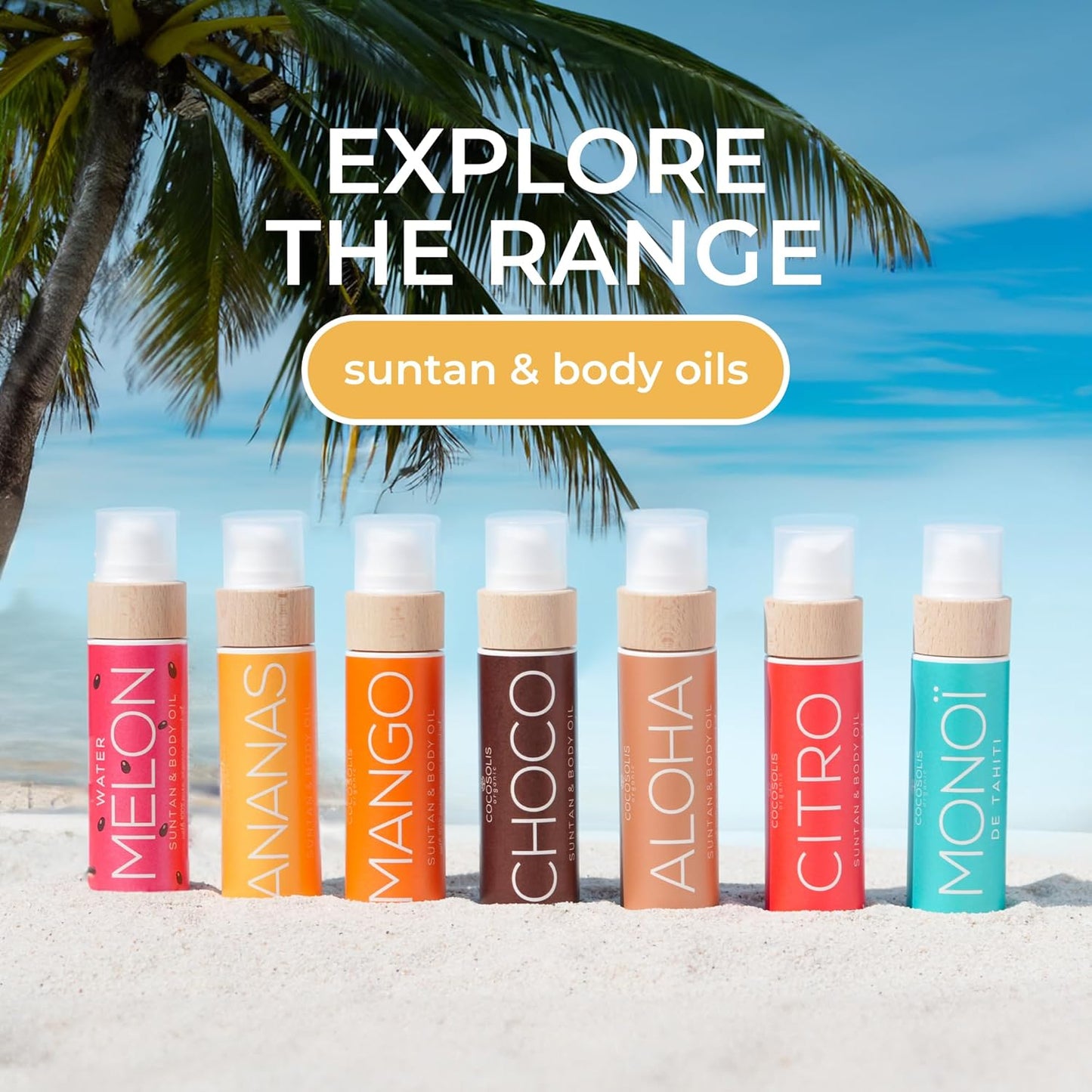 COCOSOLIS Choco | Acelerador de Bronzeado com Vitamina E | Óleo Bio 110ml