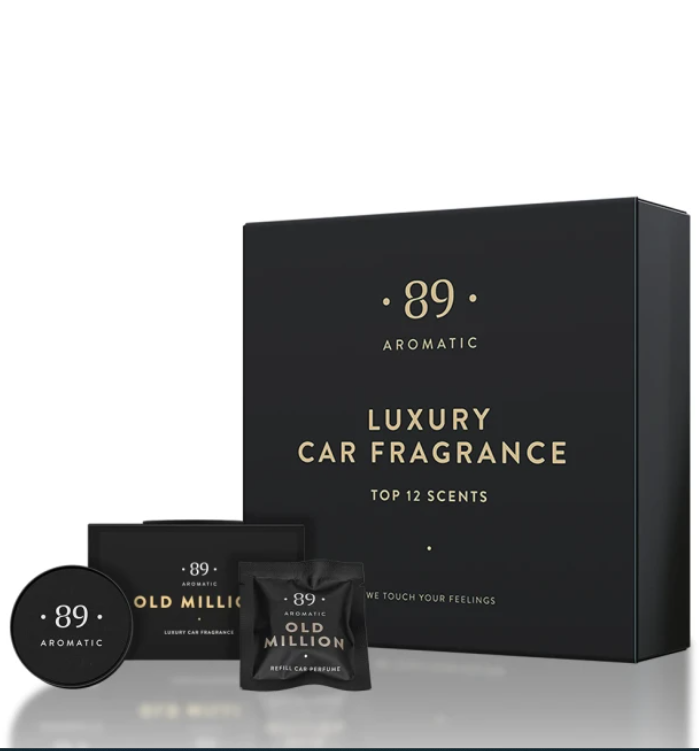Conjunto Clipe Ar Carro AROMATIC•89• | 1 Clipe + 12 Aromas Fragrância Premium