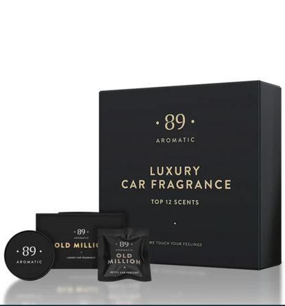Conjunto Clipe Ar Carro AROMATIC•89• | 1 Clipe + 12 Aromas Fragrância Premium