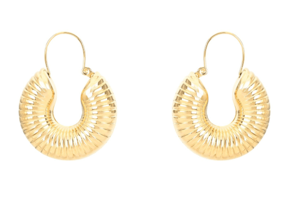 Brincos Arcadas Alma Texturados | Aço Inoxidável Dourado | Alma de Portugal