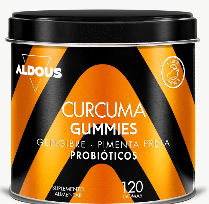 ALDOUS BIO - Gomas de Curcuma - 120 gomas
