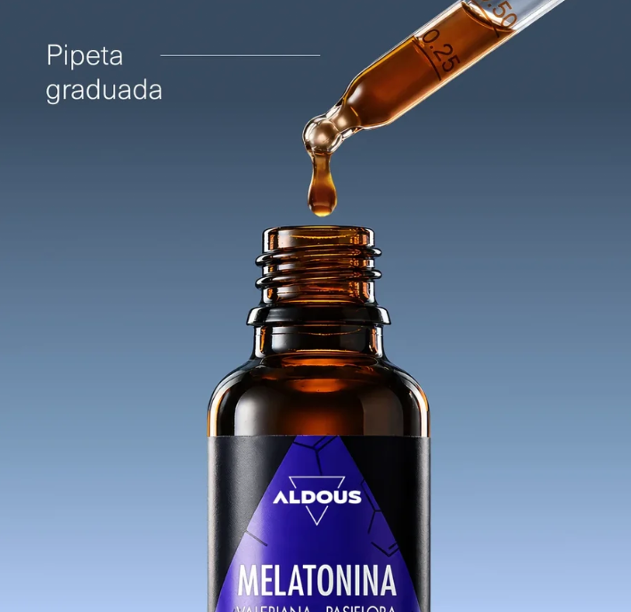 ALDOUS BIO - Melatonina Líquida com Valeriana e Passiflora - 30ml