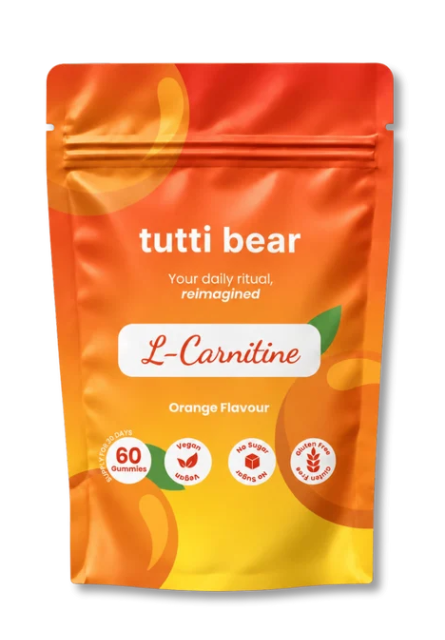 TUTTI BEAR Gomas de L-Carnitina – Laranja | 60 Gummies