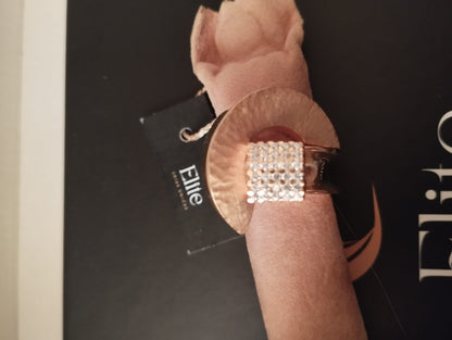 Anel Celestia | Prata 925 Banho Ouro 8 Mícrons Zircónias | Elite