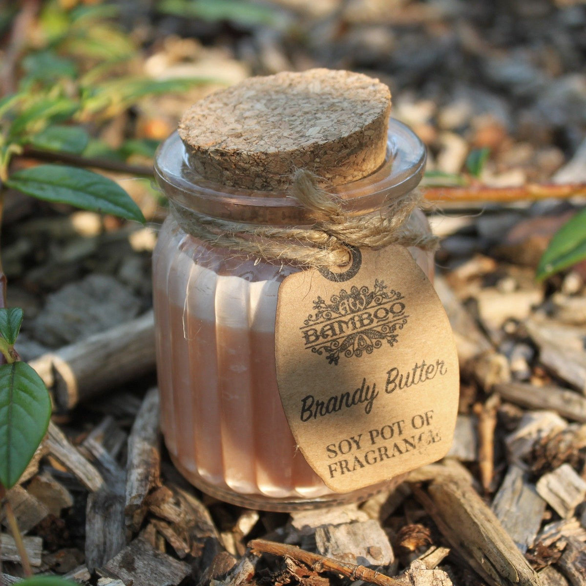 BAMBOO - Vela Perfumada de Cera de Soja Brandy Butter