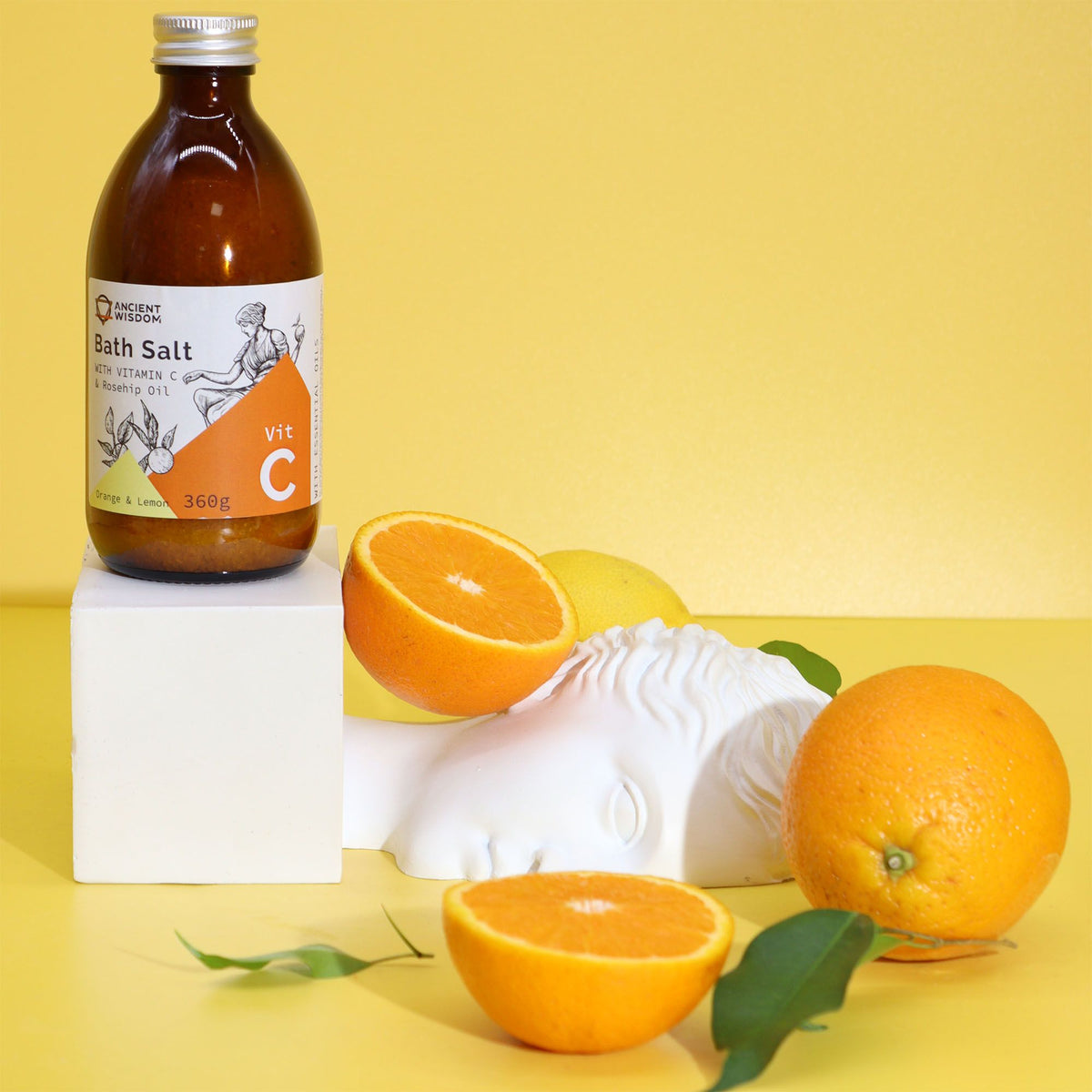 ANCIENT WISDOM - Conjunto de Sais de Banho com Vitamina C 360 g