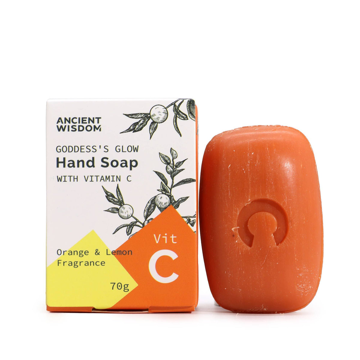 ANCIENT WISDOM - Sabonete de Mãos com Vitamina C, Laranja e Limão 70 g