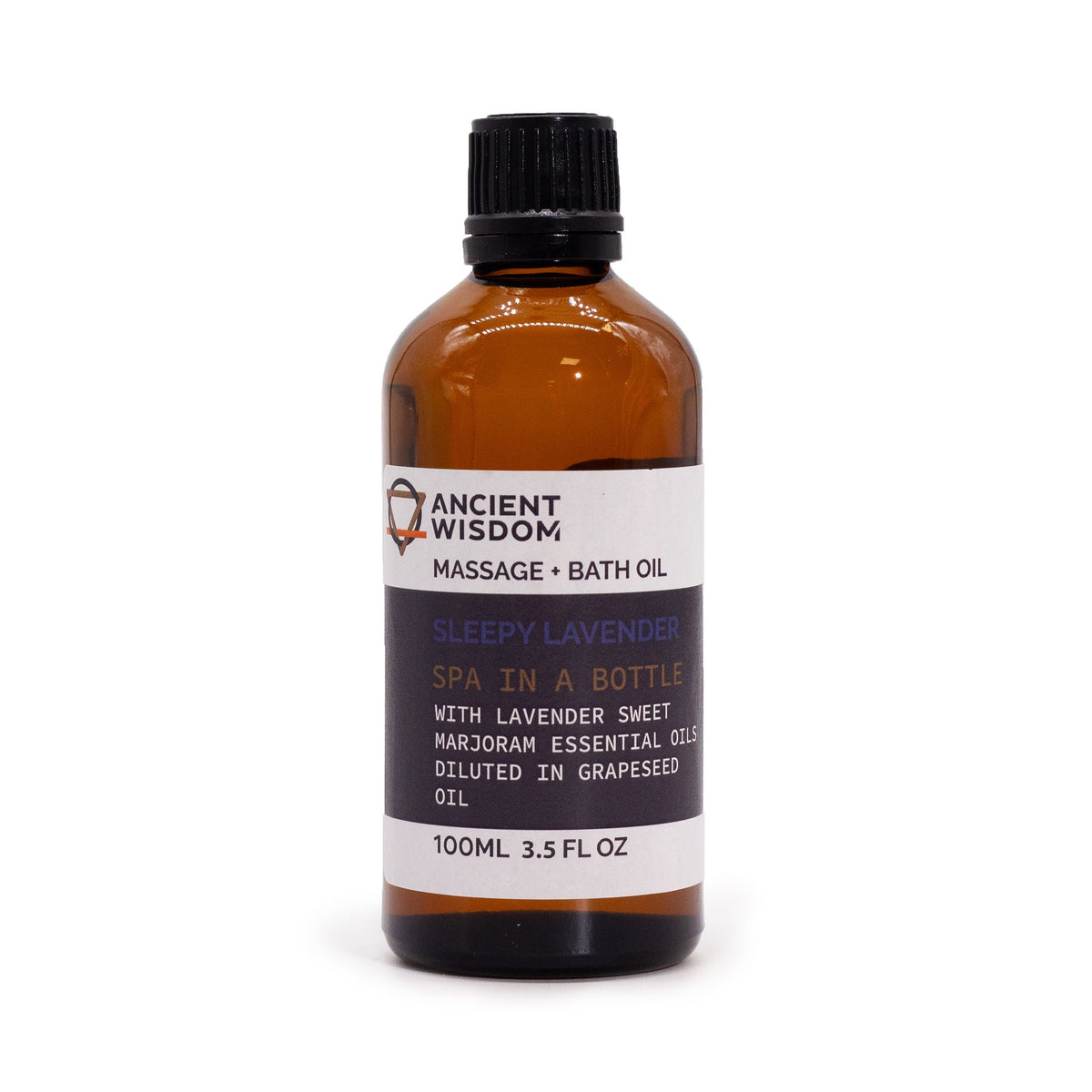 Óleo de Massagem Sleepy Lavender com Lavanda e Manjerona – 100 ml | Ancient Wisdom
