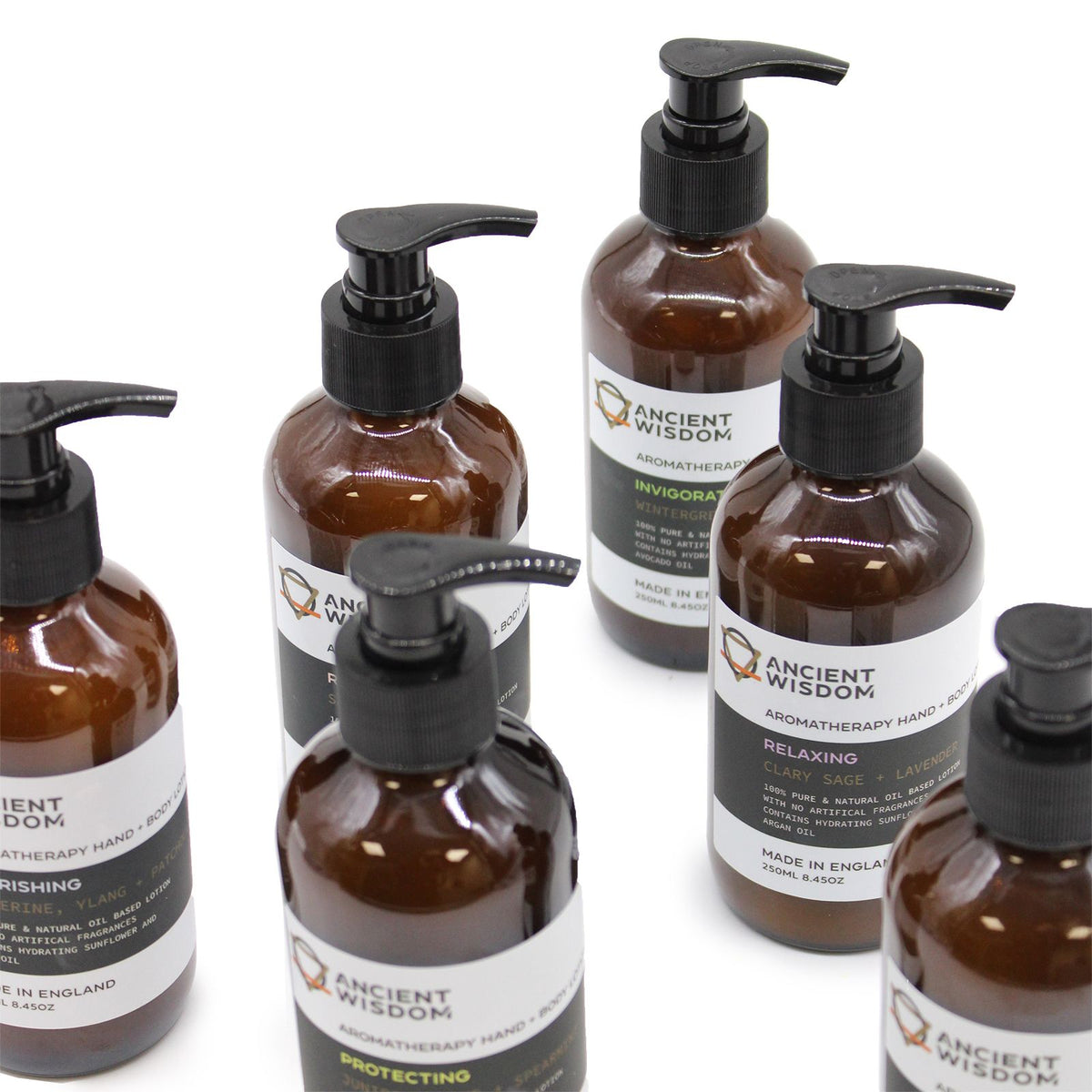 ANCIENT WISDOM - Loção para Mãos e Corpo Tangerina, Ylang e Patchouli 250 ml