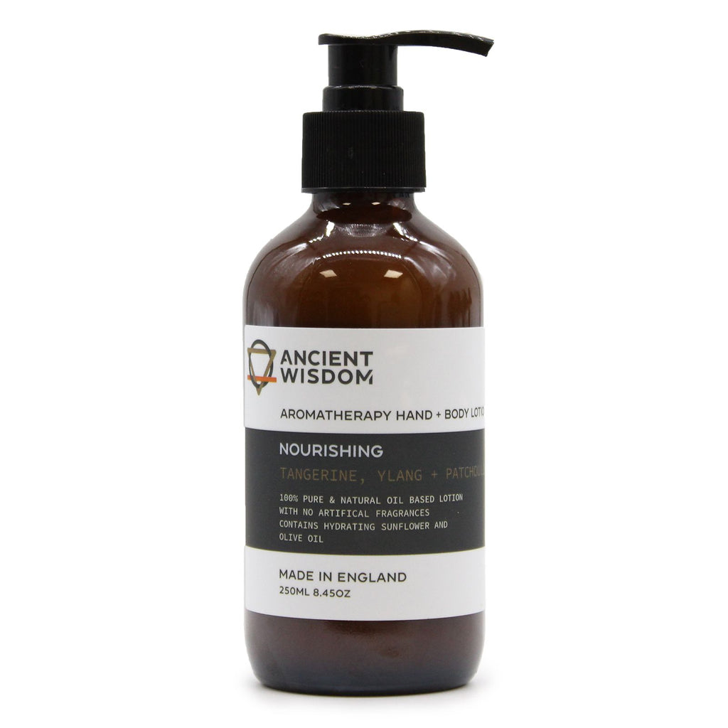 ANCIENT WISDOM - Loção para Mãos e Corpo Tangerina, Ylang e Patchouli 250 ml