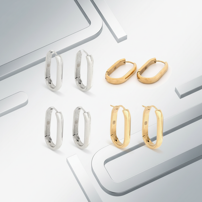 Banner Argolas em aço básicas grossa