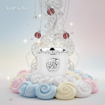 Banner Caneca Joaninha Prata 2 Alças