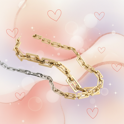 Banner Colar em aço retângulos