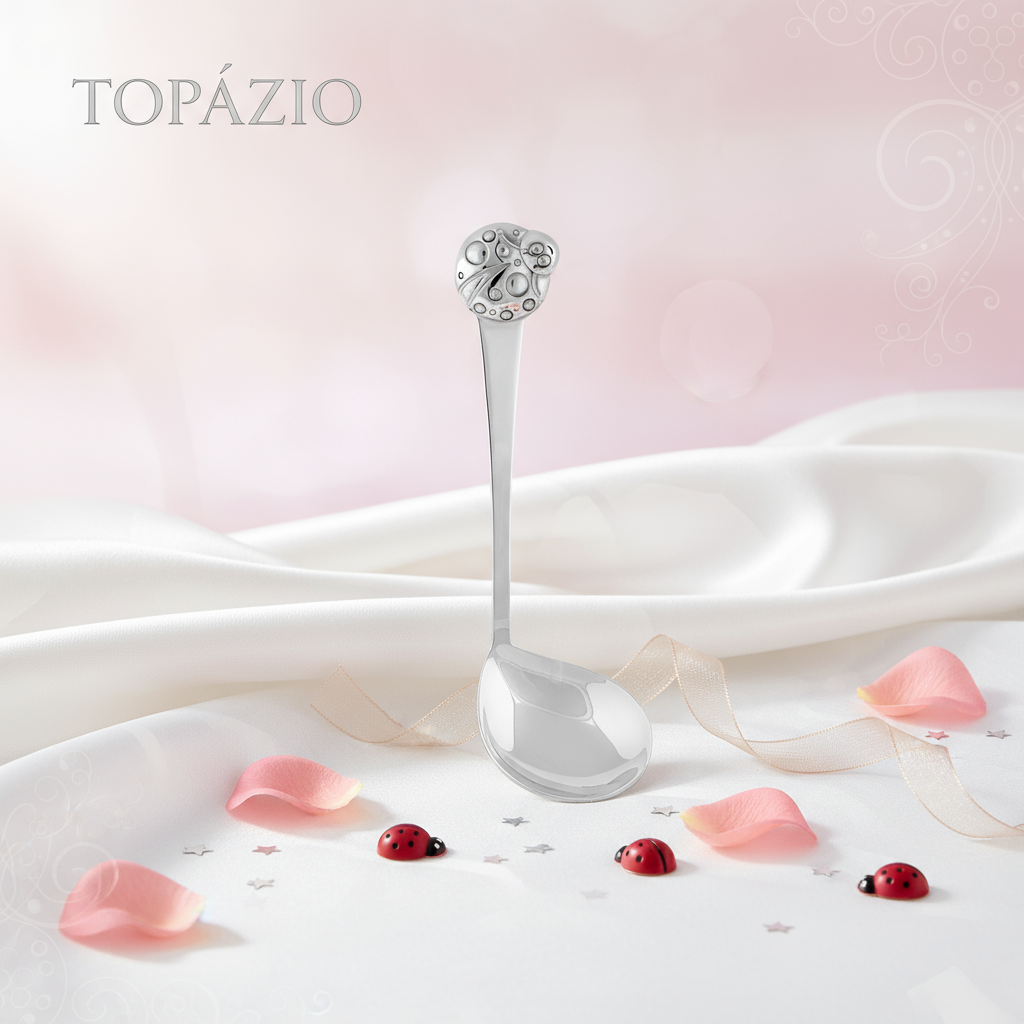 Banner Colher Bebé Prata 925 Joaninha Polida