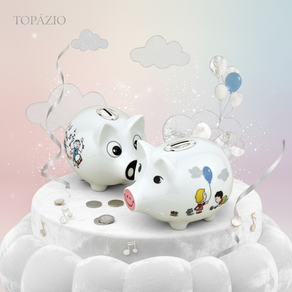 Banner Mealheiro Porquinho Músicos Cerâmica