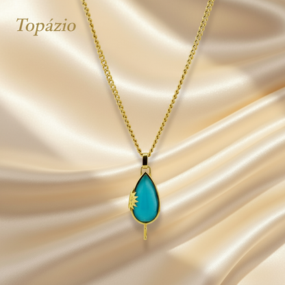 Banner Topázio 1874 - Colar Pedra Azul (Contraste)