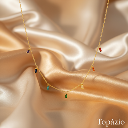 Banner Topázio - Colar Pedras Coloridas