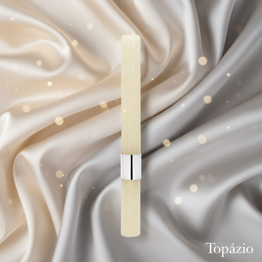 Banner Vela de Batismo Texturada Topázio