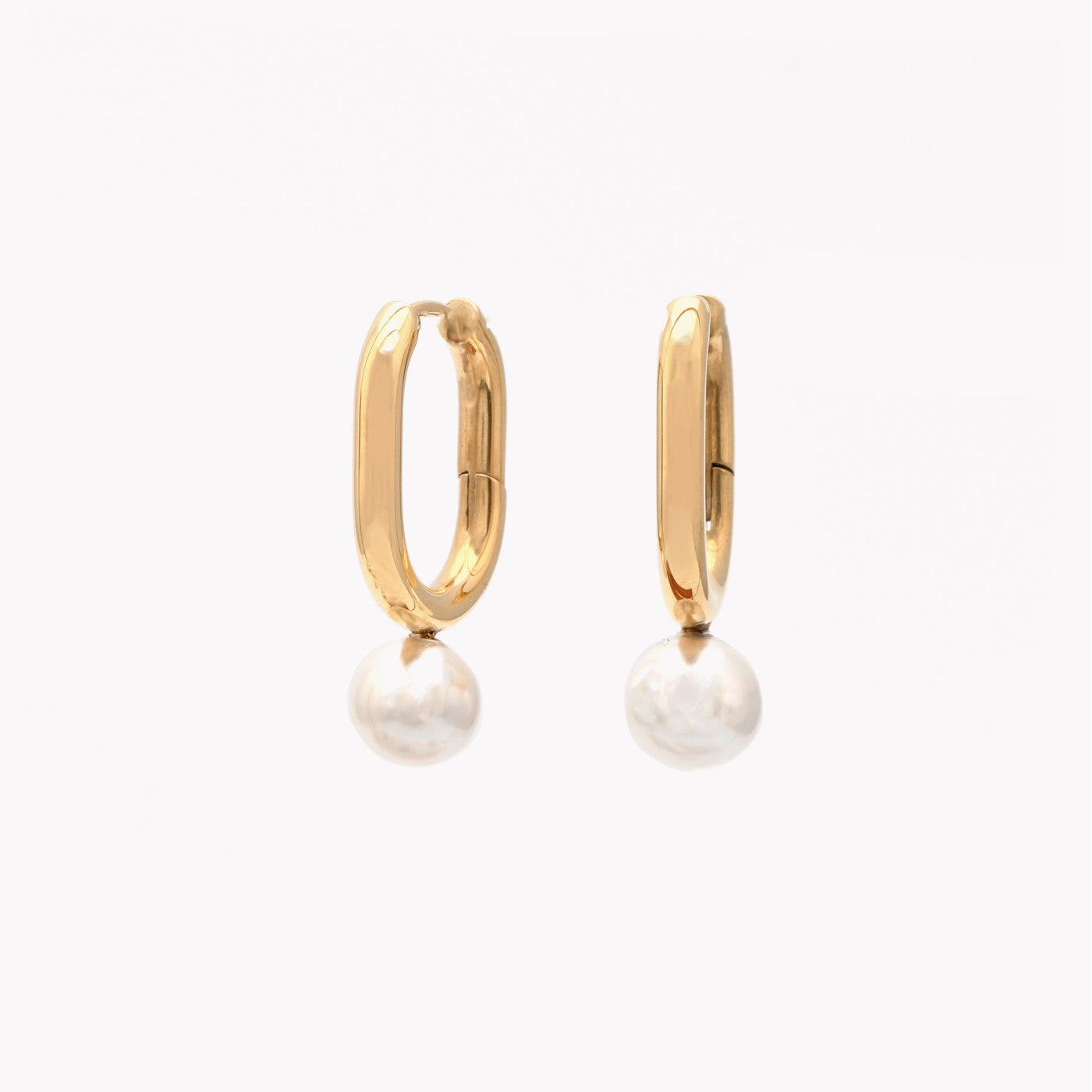 Brincos Pendente Pérola | Aço Inoxidável | Coleção Stellara