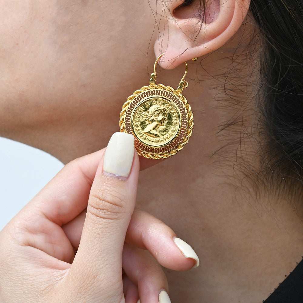 Brincos Encantos Libra | Liga Metais Reciclados Banho Ouro | Alma de Portugal