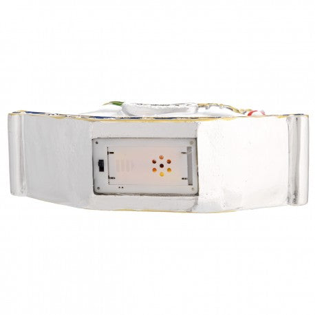 Cavalo Natalício 21x21cm com Carrilhão Musical | Prata Bilaminada 925 | Natal Luxo