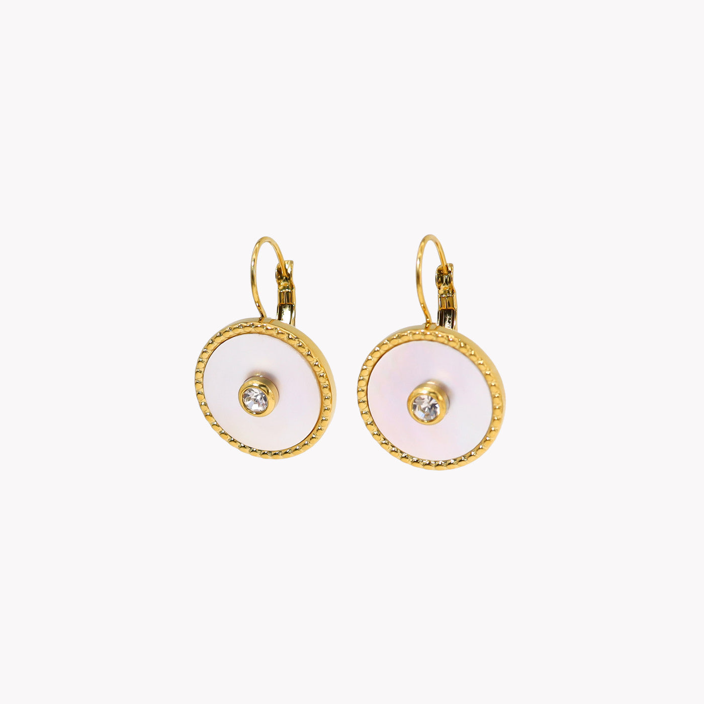 Brincos Redondo Textura | Aço Inoxidável | Coleção Stellara