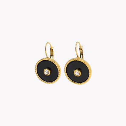 Brincos Redondo Textura | Aço Inoxidável | Coleção Stellara