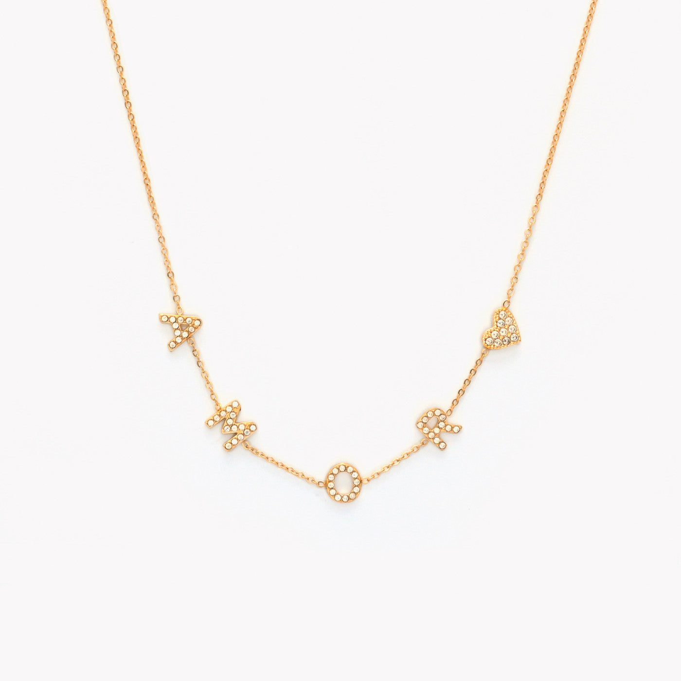 Colar Amor e Coração | Aço Inoxidável | Coleção Stellara