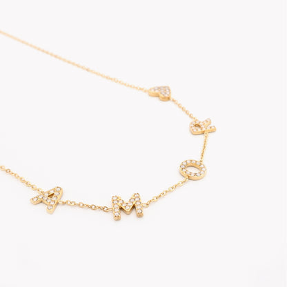 Colar Amor e Coração | Aço Inoxidável | Coleção Stellara