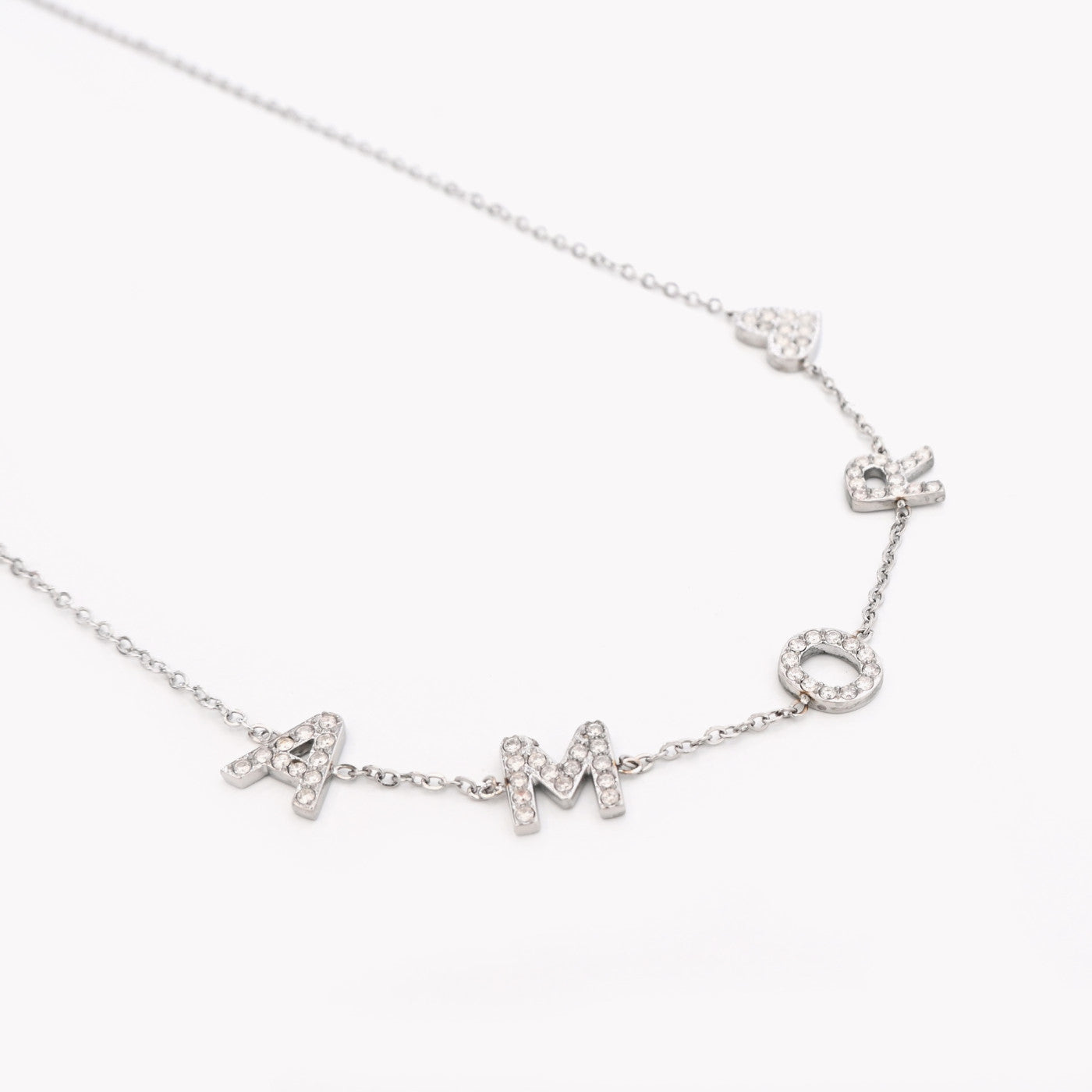 Colar Amor e Coração | Aço Inoxidável | Coleção Stellara