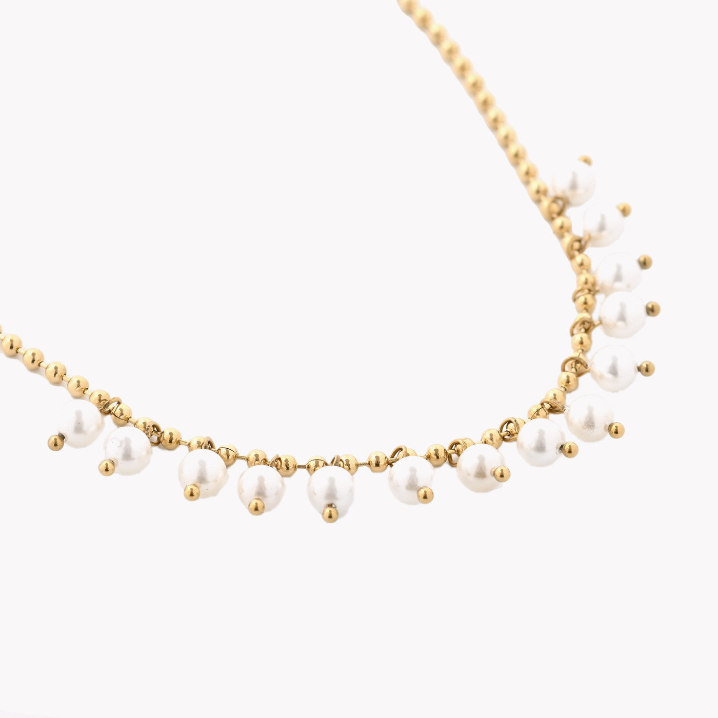 Colar Pendentes Pérolas | Aço Inoxidável | Coleção Stellara