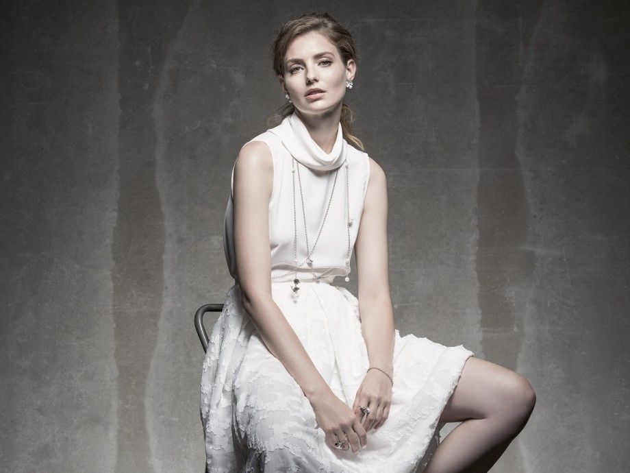 Brincos Fuji para Mulher | Prata 925 e Pérola | Topázio