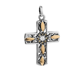 Pendente Cruz Com Marcassites Carmo Joalheiros