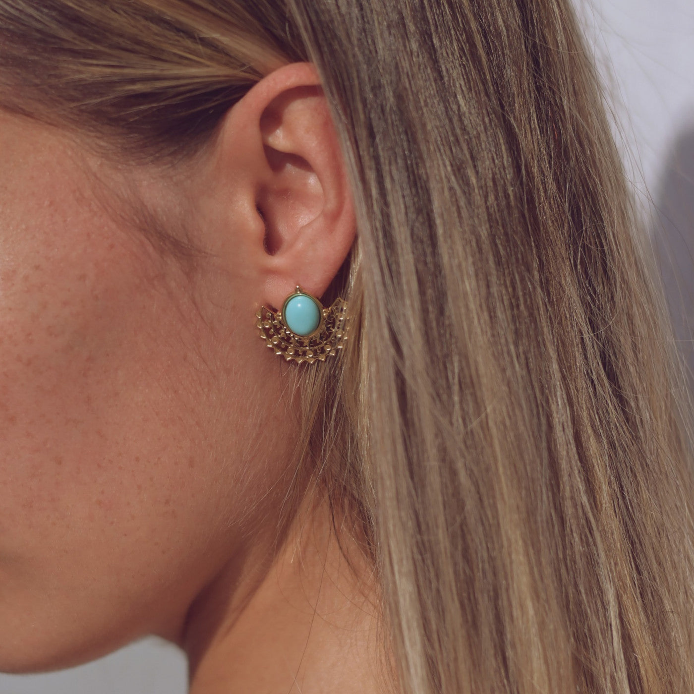 Brincos em aço inoxidável pinheiro azul - Terra de Estrelas